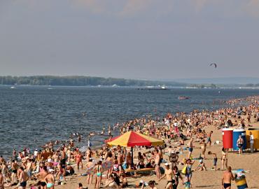 Вода уже как на море, но не везде: Волга в Самарской области прогрелась до +25 градусов